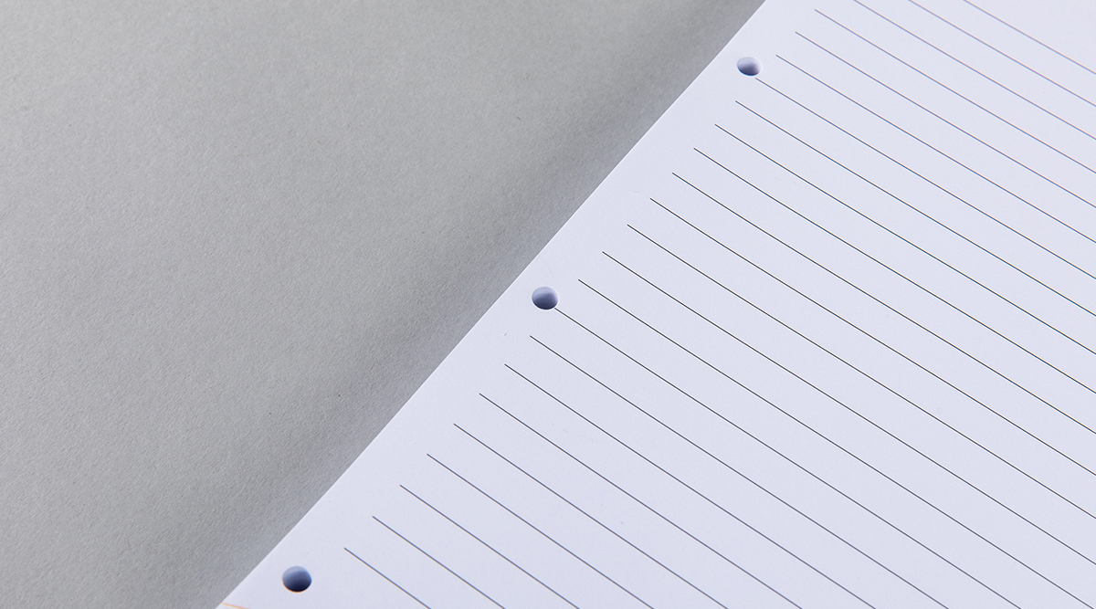 Drilled holes Notepad